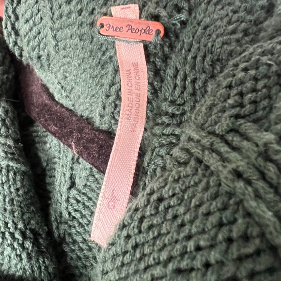 Free People Green Vetiver Shade Sweater Dress Size L - Picture 8 of 8